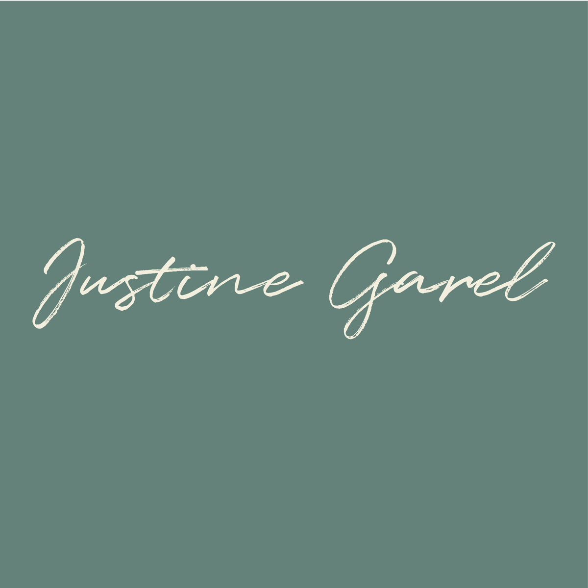 Justine Garel — logo signature