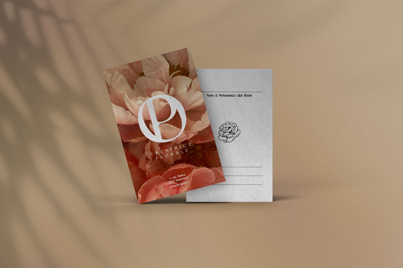 Identité visuelle Pensées Fleurs — Maison Montaine