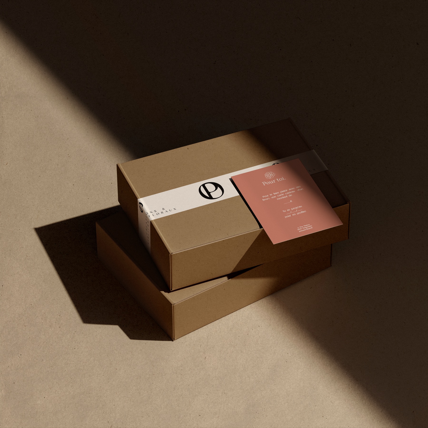 Pensées Fleurs — mockup packaging
